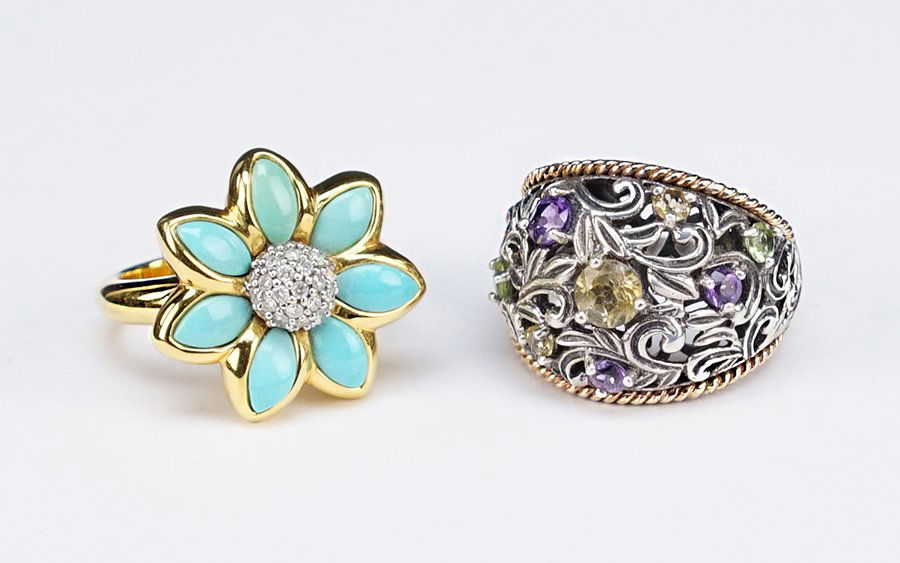 A Semi-Precious Stone Ring. (1 of 1)