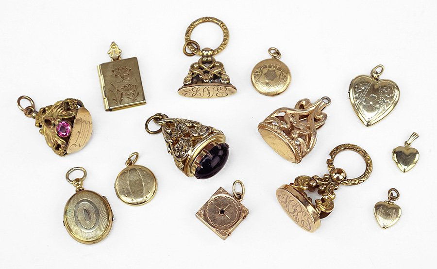 A Collection of Victorian Goldfilled Watch Fobs. (1 of 1)