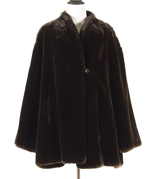 A Giorgio Armani Brown Mouton Lamb Coat. (1 of 1)