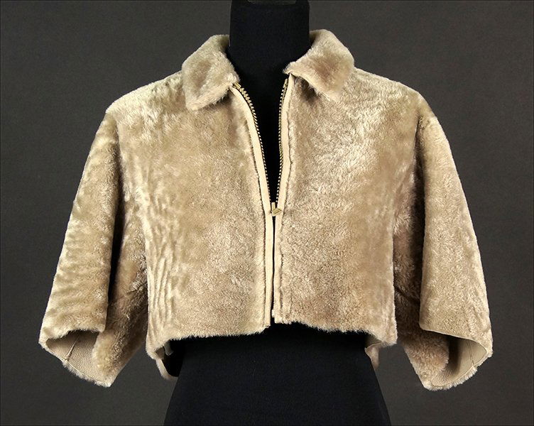A Prada Leather and Shearling Cropped Jacket. (1 of 1)