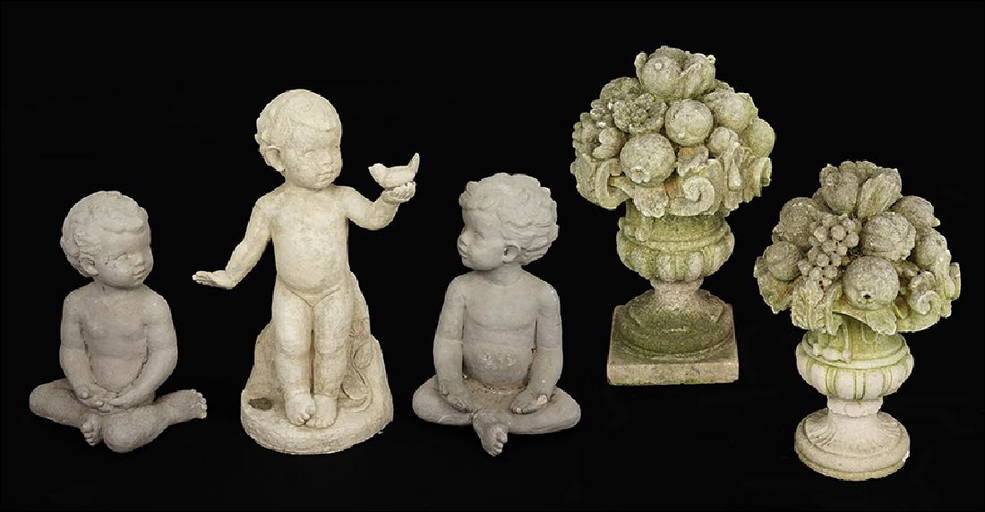 Two Stone Topiaries.