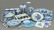 A Collection of Blue and White Porcelain Table
