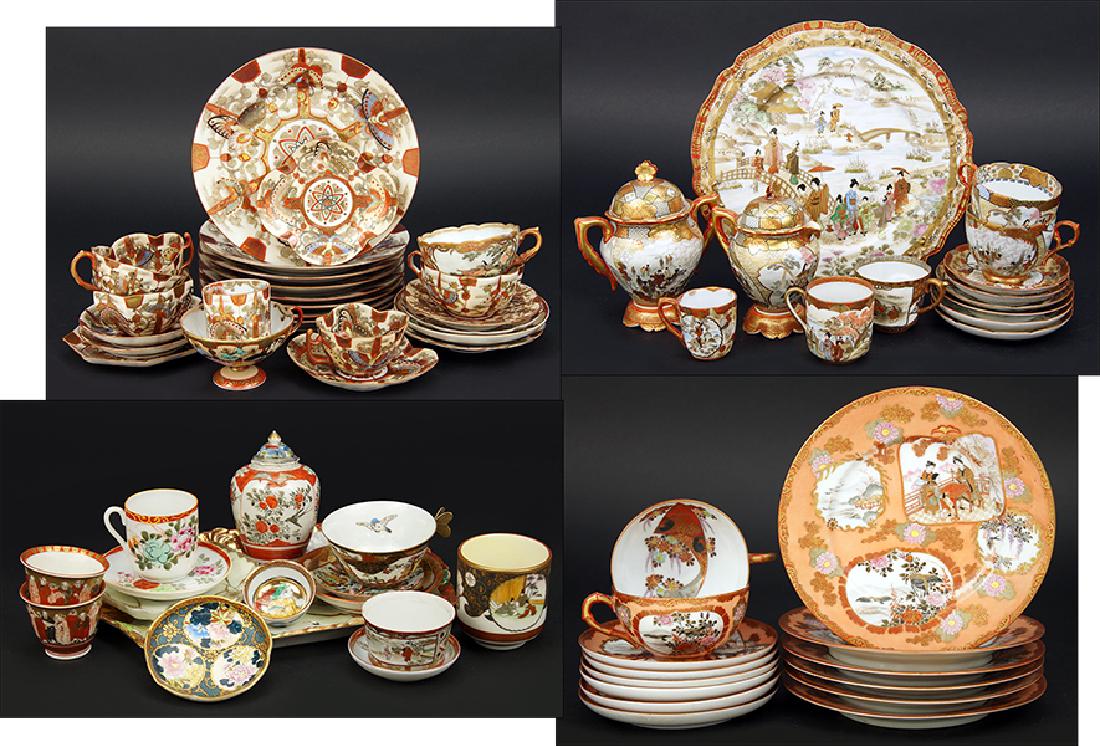 A Collection Of Japanese Satsuma Porcelain.