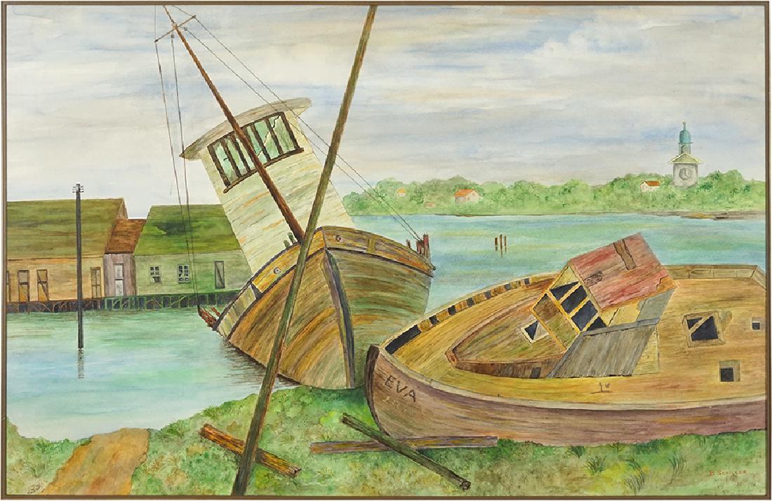 Beatrice B. Schiller (American, 1908-1999) Ghost Ships (1 of 1)