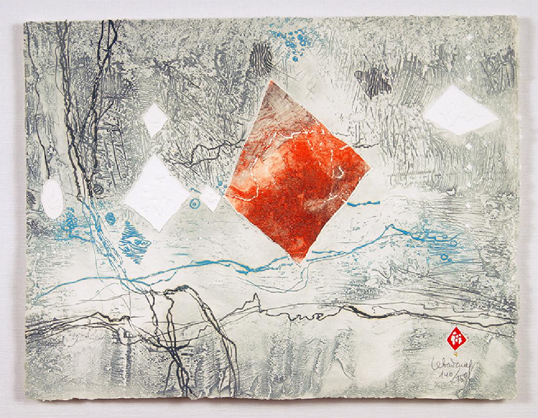 Dang Lebadang (Vietnamese, 1921-2015) Spaceography IV. (1 of 2)