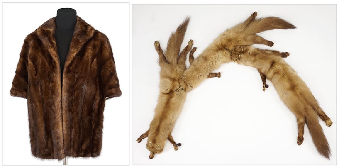 A Brown Mink Stole. (1 of 3)