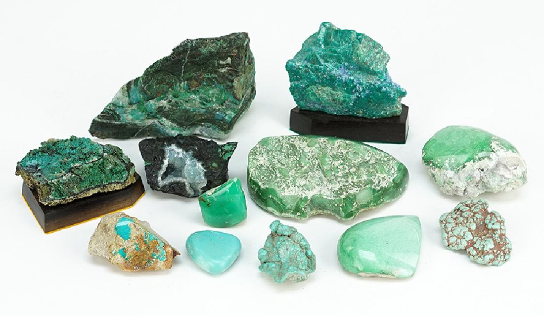 A Collection of Turquoise Specimens. (1 of 1)