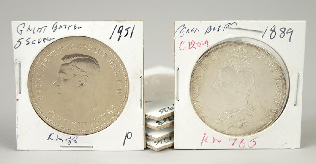 A Collection of British Crown Coins. (1 of 1)