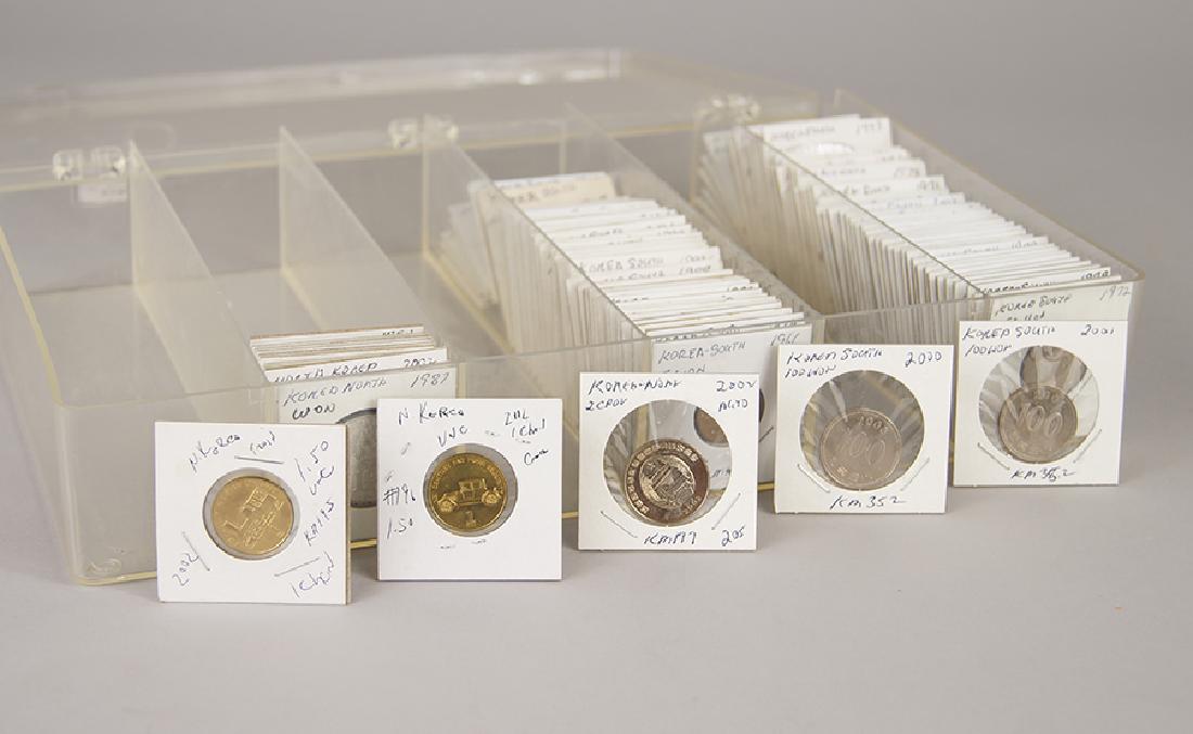 A Collection of Coins from North and South Korea. (1 of 1)