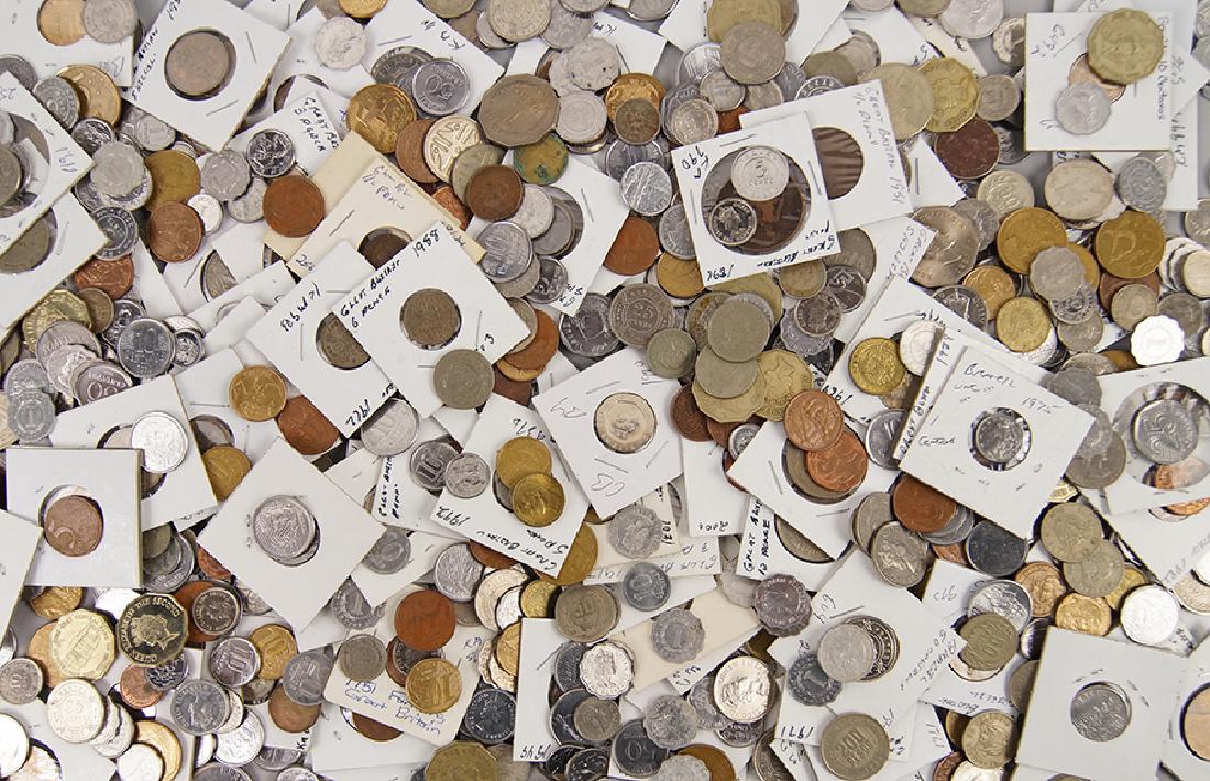 A Collection of Various Countries' Coins. (1 of 1)