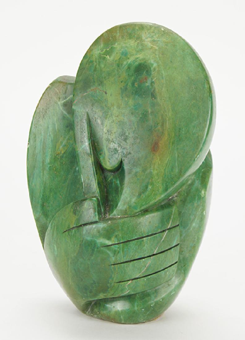 An African Carved Stone Serpentine Sculpture. (1 of 1)