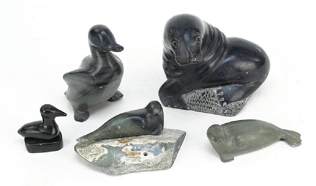 A Collection of Inuit Carvings. (1 of 1)