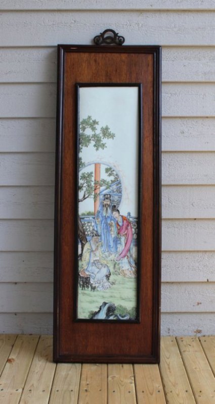 LARGE Republic VERY FINE Chinese Famille Rose Plaque 1 (1 of 10)