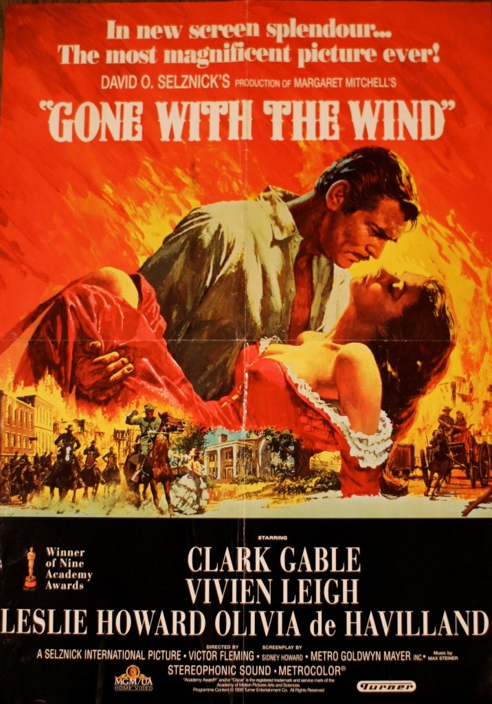 Gone with the Wind: Gone with the Wind. A Home video promotional poster advertising the release of Gone with the Wind 42 x 50cm
