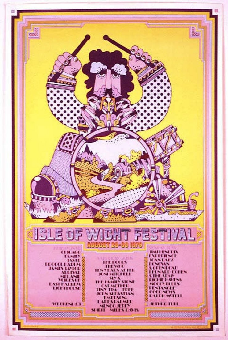 Original Isle of Wight Festival 1970 Poster (1 of 1)