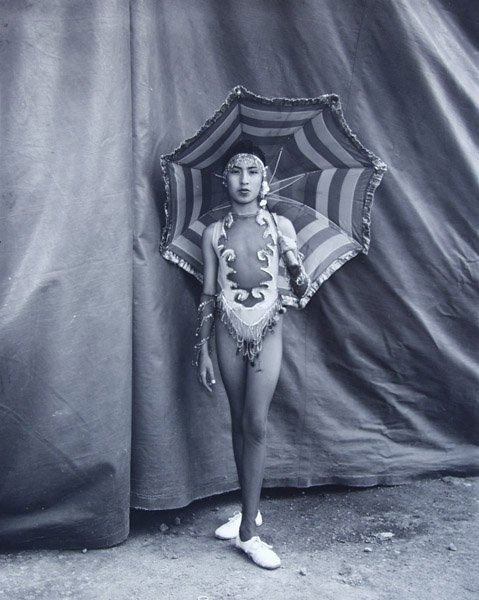 Mary Ellen Mark: Belen, Tightrope Walker, Garzetti Circus, Mexico, 1997, gelatin silver print, signed on verso, 2/75, 11x14"