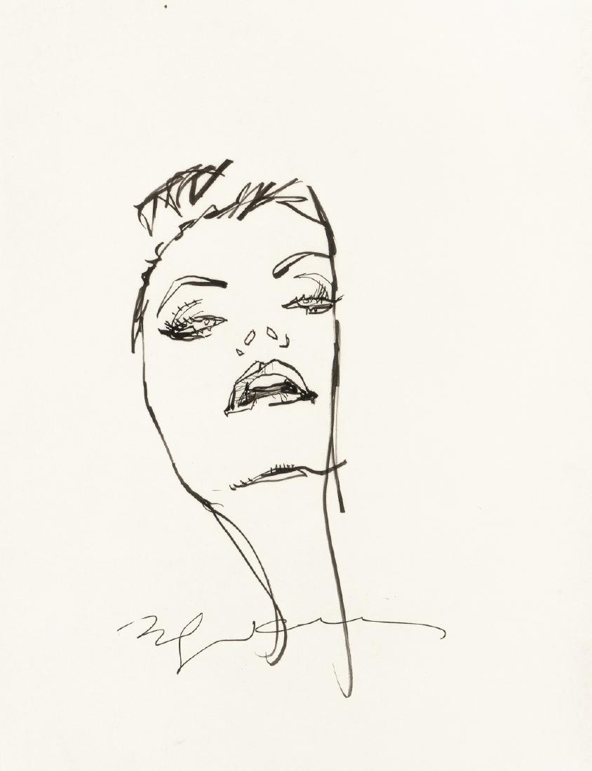 Sienkiewicz Bill - "Mary Jane", 2016: Sienkiewicz Bill - "Mary Jane", 2016 ITA china su carta, 22 x 28 cm Disegno originale realizzato da Sienkiewicz per il manifesto ufficiale della Heroes Convention di Charlotte, tenutasi nel gi
