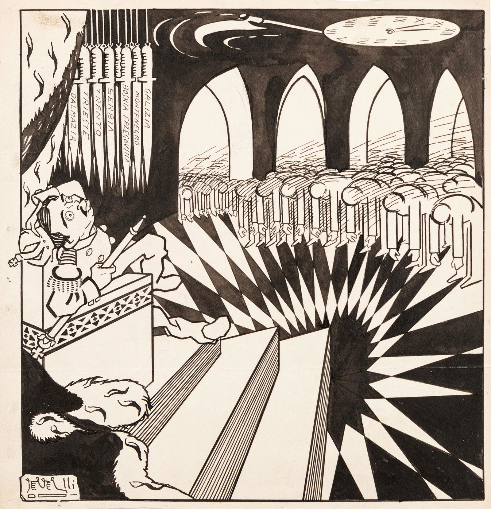 Scarpelli Filiberto - "La questione balcanica", anni ’10 (1 of 1)