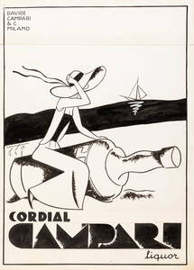 Sto (Sergio Tofano) - &#34;Cordial Campari&#34;, 1931