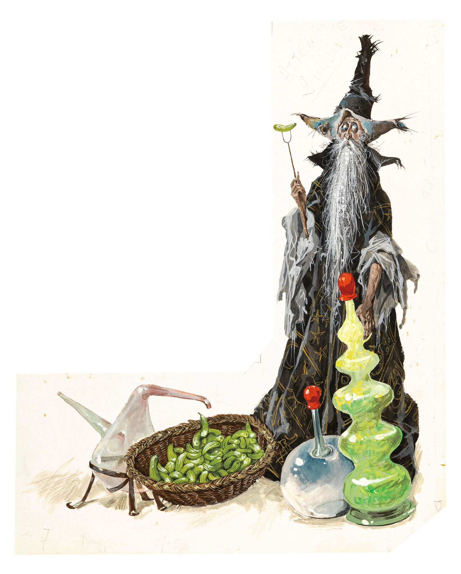 Maraja Libico – "I viaggi di Gulliver (Gulliver ’s Travels)", 1965: Maraja Libico – "I viaggi di Gulliver (Gulliver ’s Travels)", 1965 ITA tempera su cartone sagomato, 24,5 x 31 cm Illustrazione originale realizzata da Maraja per il romanzo "I