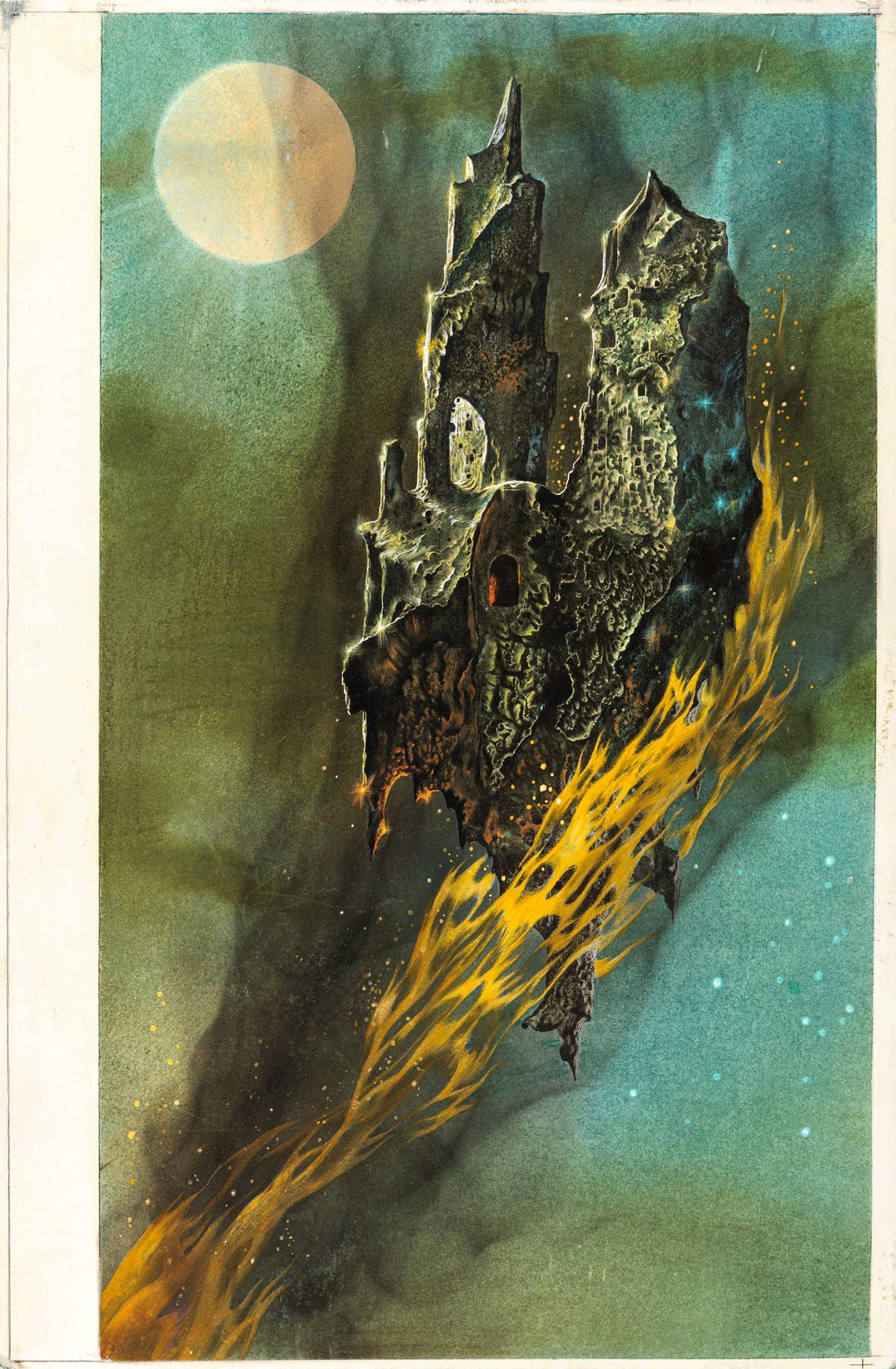 Santin Federico – "Leggende germaniche (Germanic legends)", 1963: Santin Federico – "Leggende germaniche (Germanic legends)", 1963 ITA tempera su cartone, 25 x 38 cm Illustrazione originale realizzata da Santin per le "Leggende germaniche" edi