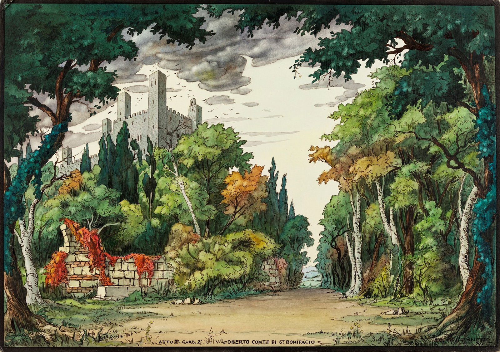 Accornero Vittorio - "Oberto Conte Di San Bonifacio", 1950 (1 of 1)