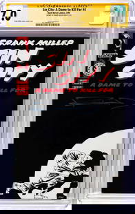 Miller Frank - "Sin City: A Dame to Kill For # 4 (Signature Series)", 1994: Miller Frank - "Sin City: A Dame to Kill For # 4 (Signature Series)", 1994 ITA Page Quality: WHITE, Grade: 7.0 Comic book certificato dalla CGC con un grading 7.5 (CGC Cert #