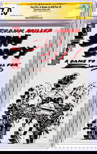 Miller Frank - "Sin City: A Dame to Kill For # 5 (Signature Series)", 1994: Miller Frank - "Sin City: A Dame to Kill For # 5 (Signature Series)", 1994 ITA Page Quality: WHITE, Grade: 7.0 Comic book certificato dalla CGC con un grading 7.5 (CGC Cert #