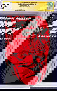 Miller Frank - "Sin City: A Dame to Kill For # 6 (Signature Series)", 1994: Miller Frank - "Sin City: A Dame to Kill For # 6 (Signature Series)", 1994 ITA Page Quality: WHITE, Grade: 7.5 Comic book certificato dalla CGC con un grading 7.5 (CGC Cert #