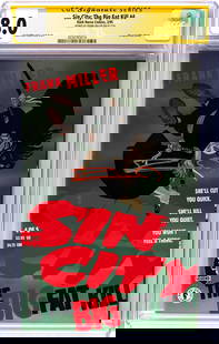 Miller Frank - "Sin City: The Big Fat Kill # 4 (Signature Series)", 1995: Miller Frank - "Sin City: The Big Fat Kill # 4 (Signature Series)", 1995 ITA Page Quality: WHITE, Grade: 8.0 Comic book certificato dalla CGC con un grading 8.0 (CGC Cert #