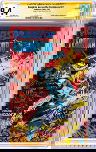 Miller Frank - "RoboCop Versus the Terminator # 2 (Signature Series)", 1992: Miller Frank - "RoboCop Versus the Terminator # 2 (Signature Series)", 1992 ITA Page Quality: WHITE, Grade: 9.4 Comic book certificato dalla CGC con un grading 7.5 (CGC Cert #