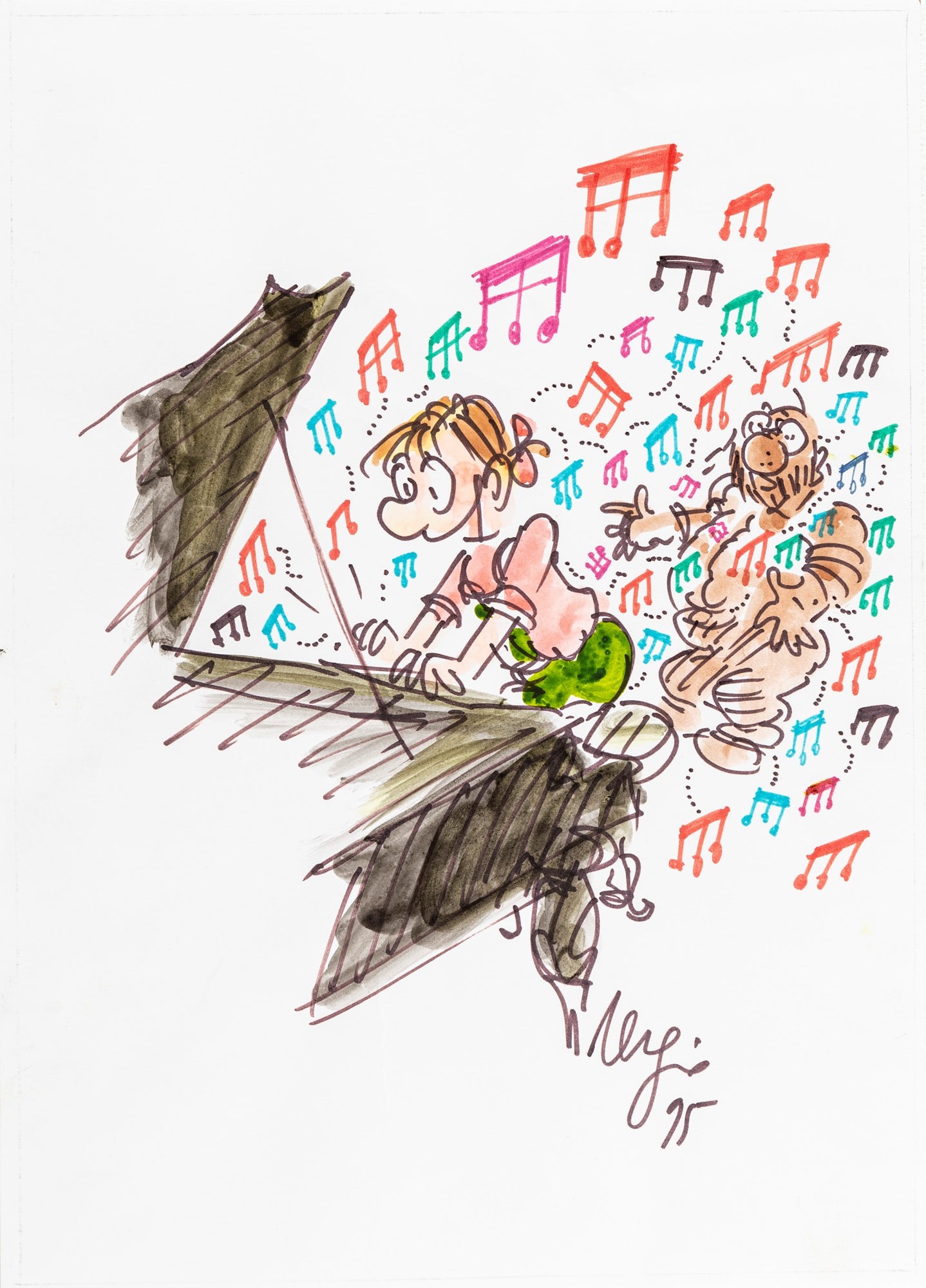 Staino Sergio - "Piano lessons", 1995 (1 of 1)