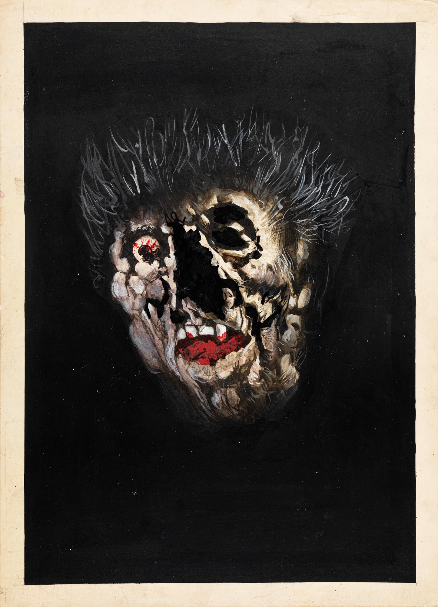 Thole Karel - "Vampir", anni 60: Thole Karel - "Vampir", anni 60 ITA tempera su cartone, 36,5 x 50,5 cm ________________________________________________________________ENG tempera on cardboard.