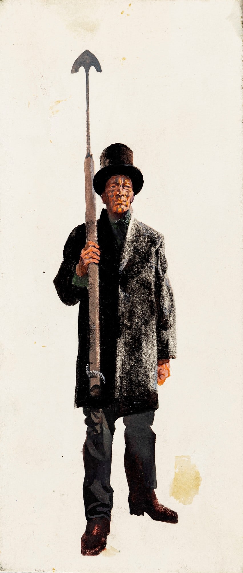 Riga, Diego e Dale (Giorgio De Gaspari) - "Moby Dick", 1965: Riga, Diego e Dale (Giorgio De Gaspari) - "Moby Dick", 1965 ITA tempera su cartone, 9,5 x 21 cm Illustrazione originale realizzata da De Gaspari per il romanzo "Moby Dick" di Herman M