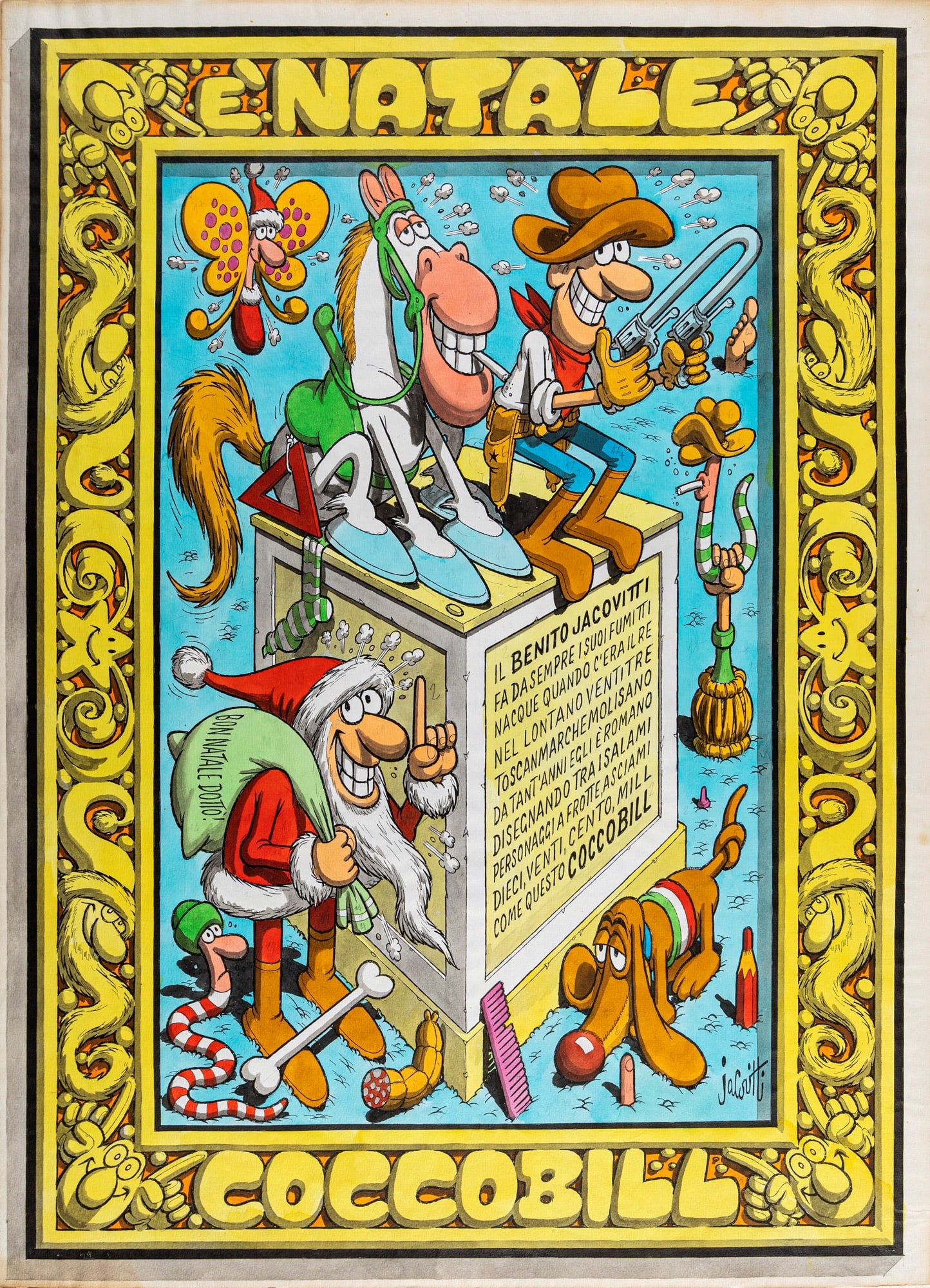 Jacovitti Benito - "è Natale Cocco Bill", 1982 (1 of 6)