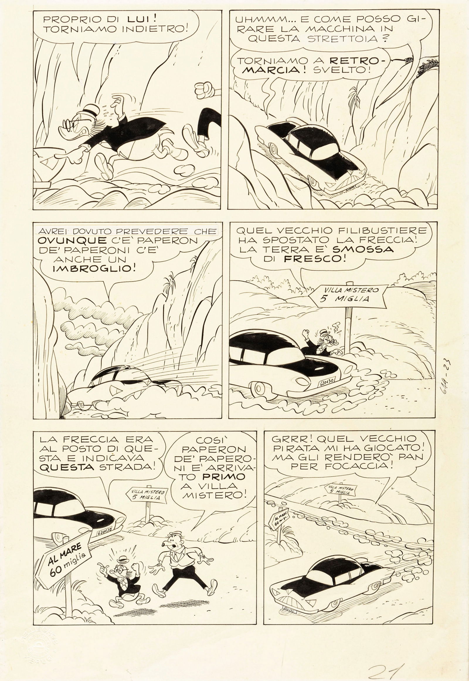 Scarpa Romano - "Zio Paperone e il segreto di Villa Mistero", 1968 (1 of 1)