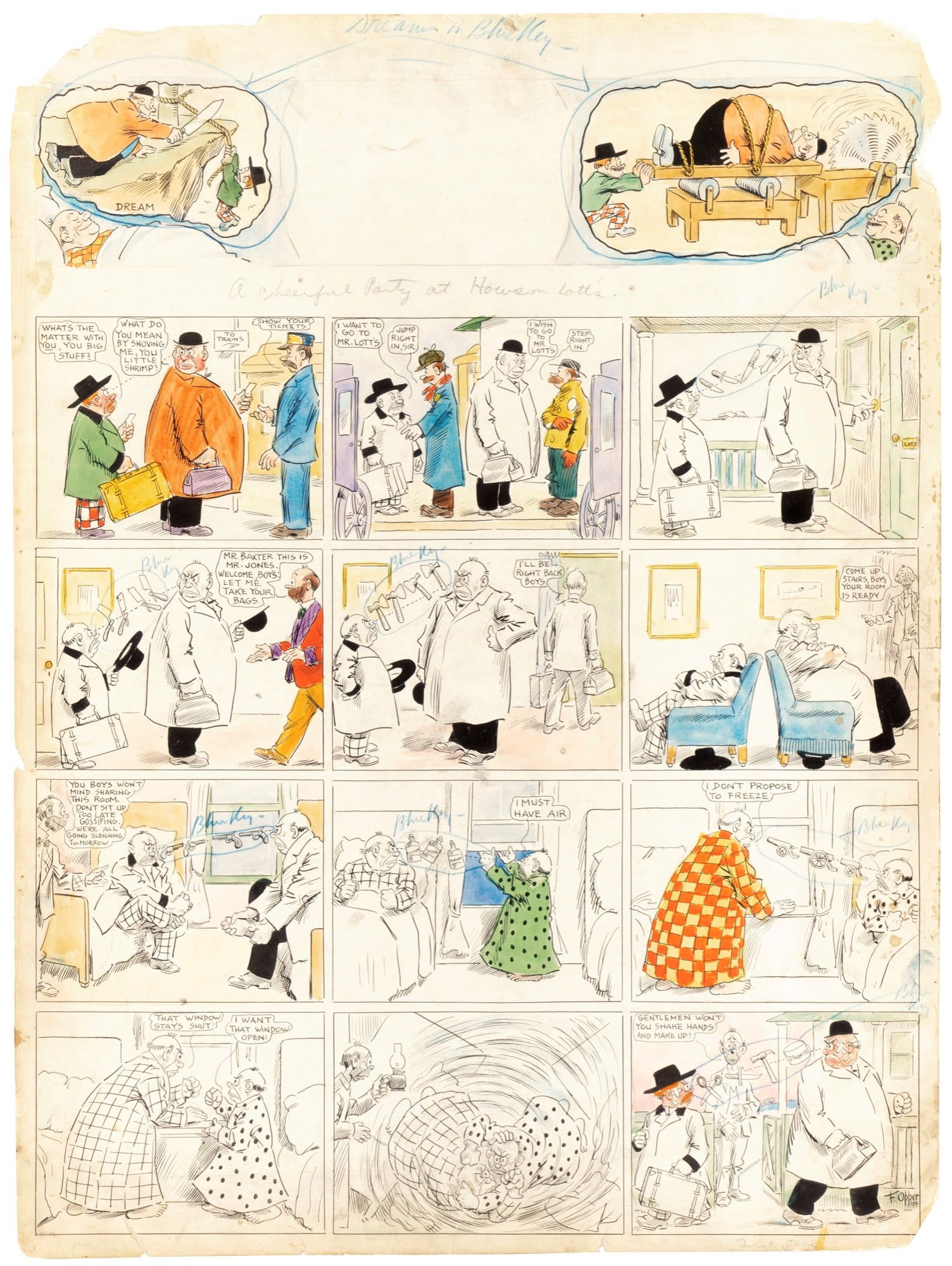 Opper Frederick - "Howson Lott - A cheerful party at Howson Lott‘s! ", 1911 (1 of 1)