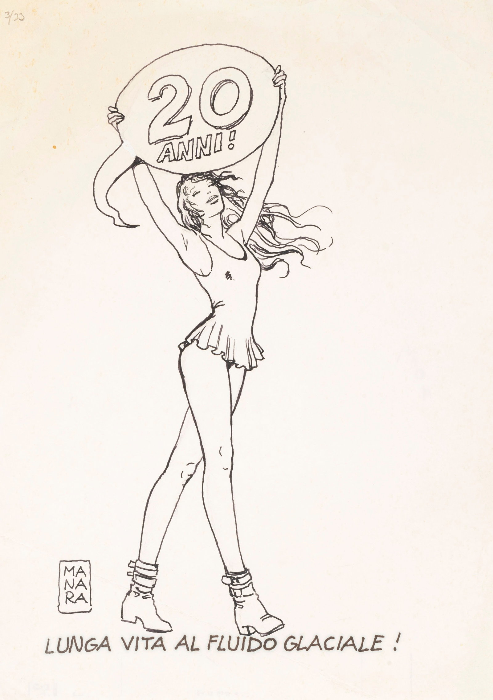 Manara Milo - "Lunga vita al fluido glaciale", 1995 (1 of 1)