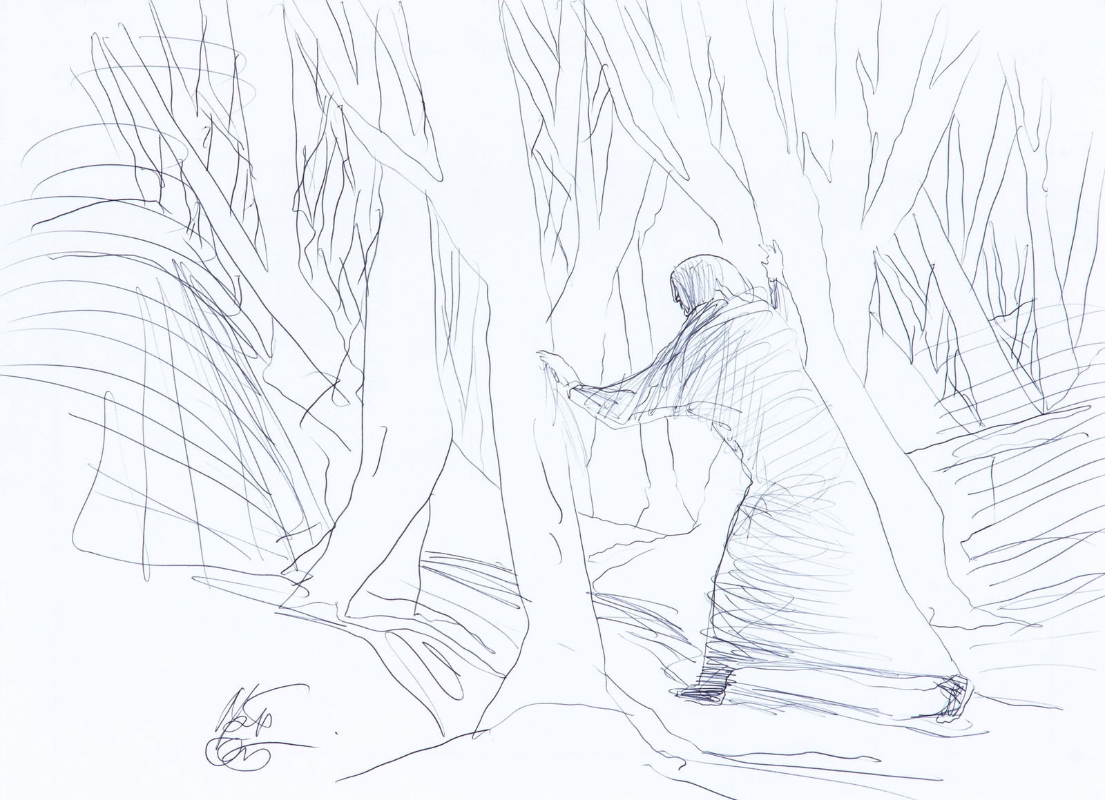 Mattotti Lorenzo - "Dante nella selva oscura", 1999 (1 of 1)