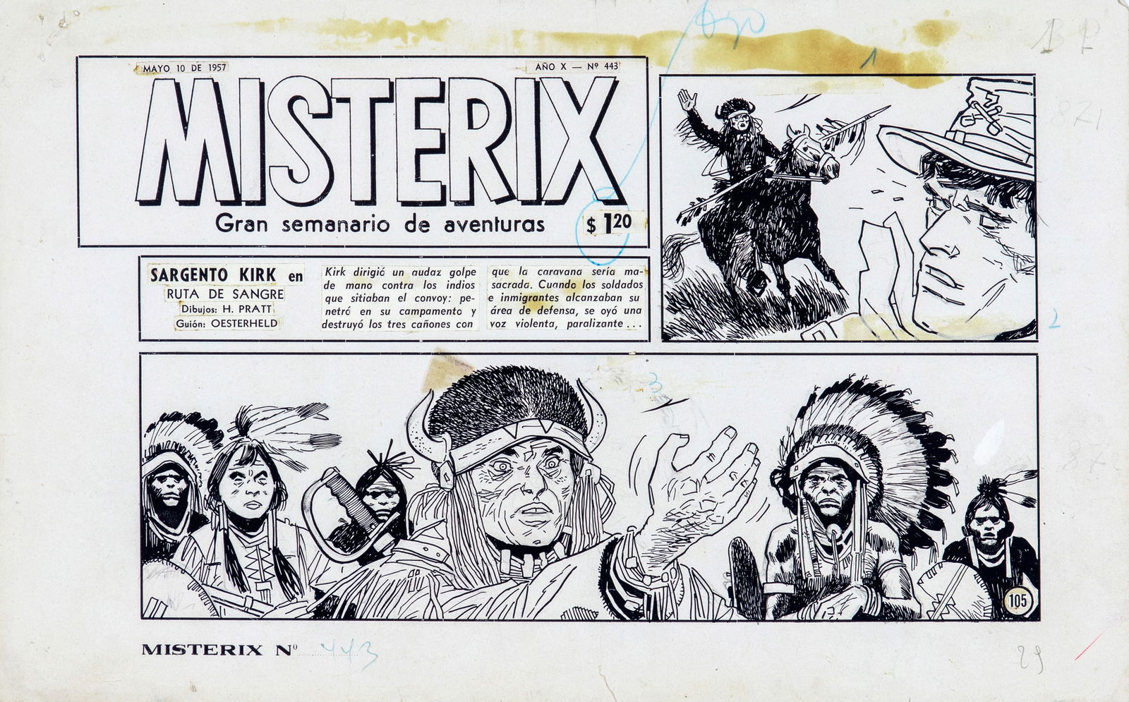 Pratt Hugo - "Il Sergente Kirk - Sentiero di sangue ", 1957 (1 of 2)