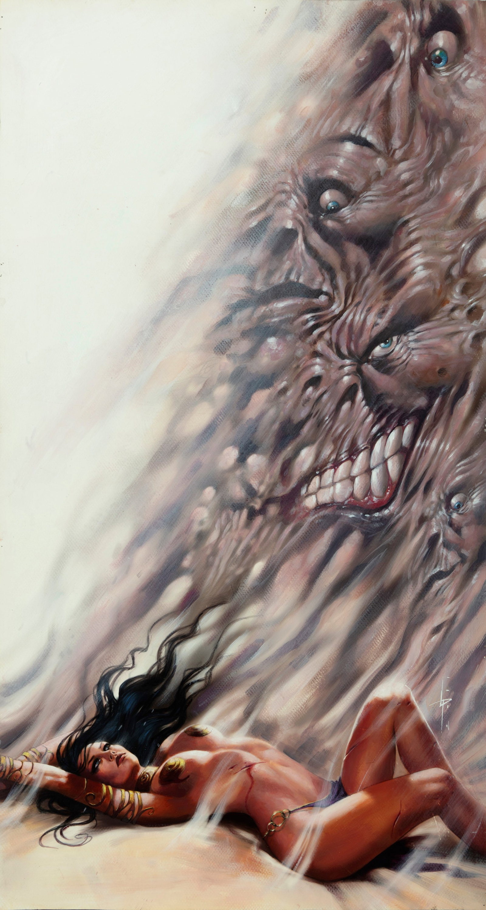 Parrillo Lucio - "Warlord of Mars", 2011: Parrillo Lucio - "Warlord of Mars", 2011 ITA olio su cartone telato43 x 79 cm Originale di copertina realizzato da Parrillo per "Warlord of Mars" n. 19, edito dalla Dynamite Entertainm