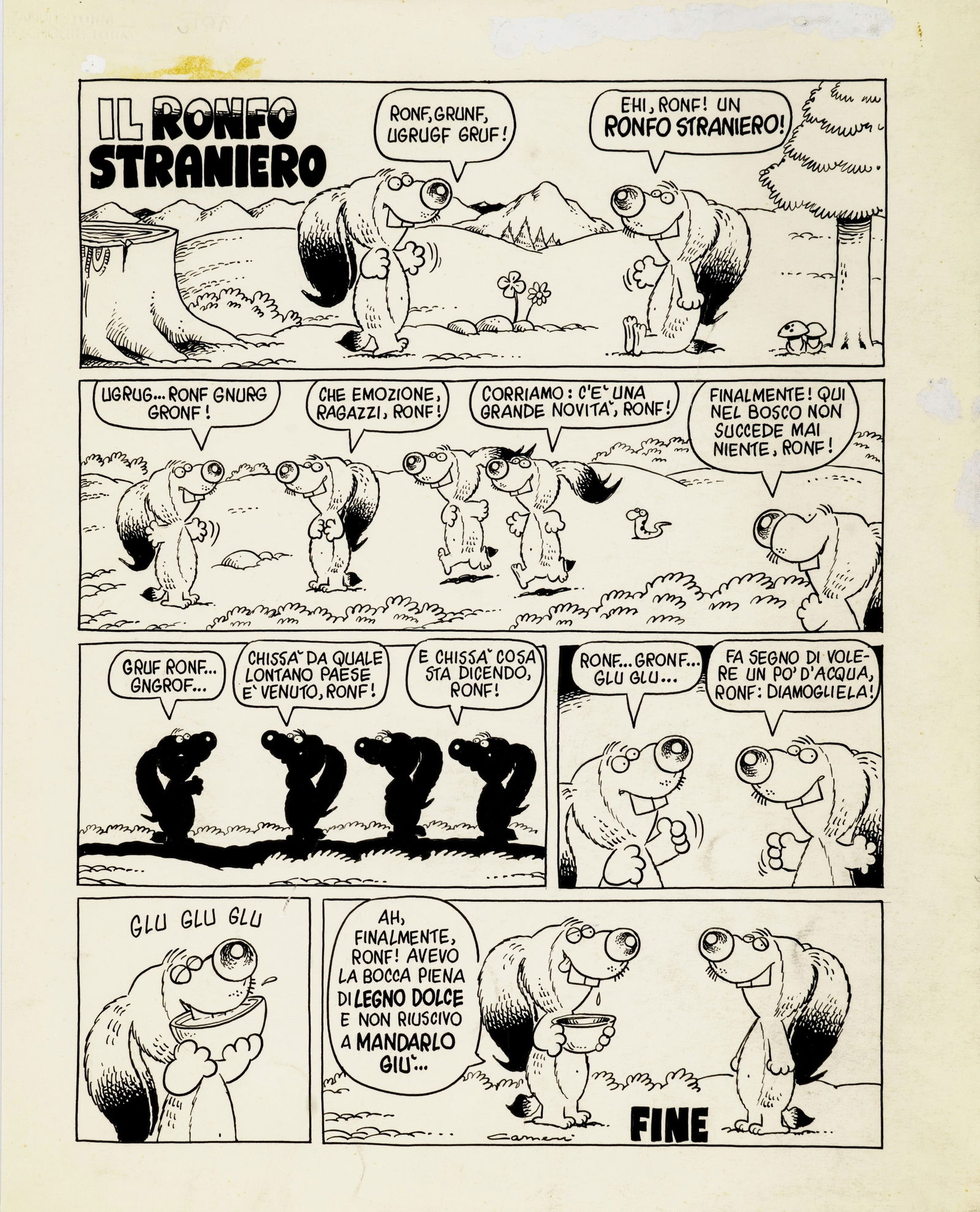 Carnevali Adriano - "Ronfi - Il Ronfo straniero ", anni ’80 (1 of 1)