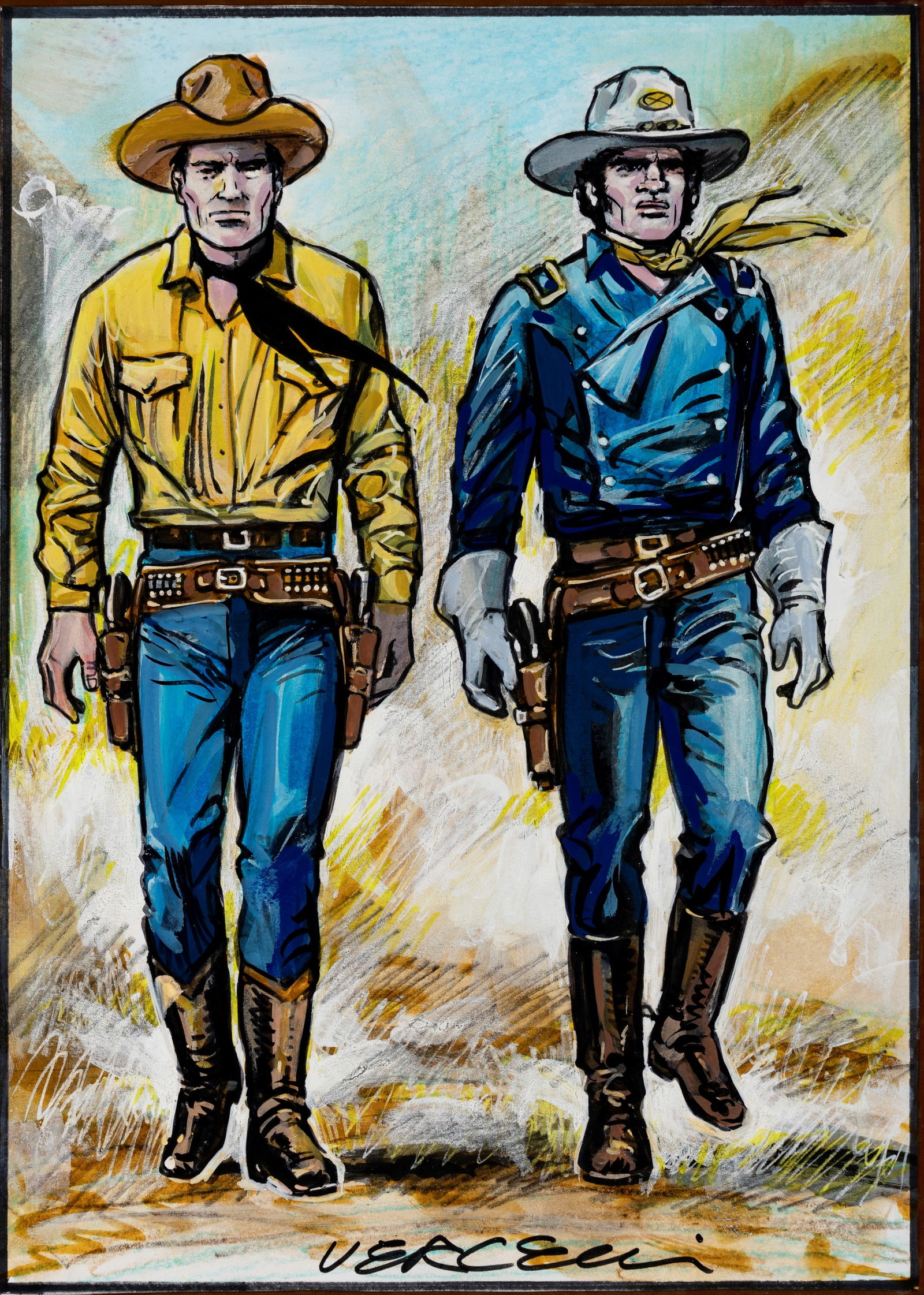 Vercelli Gino - "Tex e Blueberry ", anni 2010 (1 of 1)