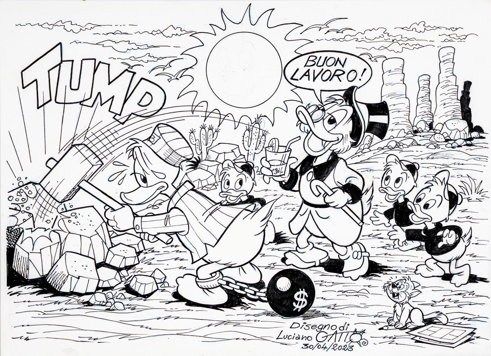 Gatto Luciano - "Peperino ai lavori forzati ", 2023 (1 of 1)