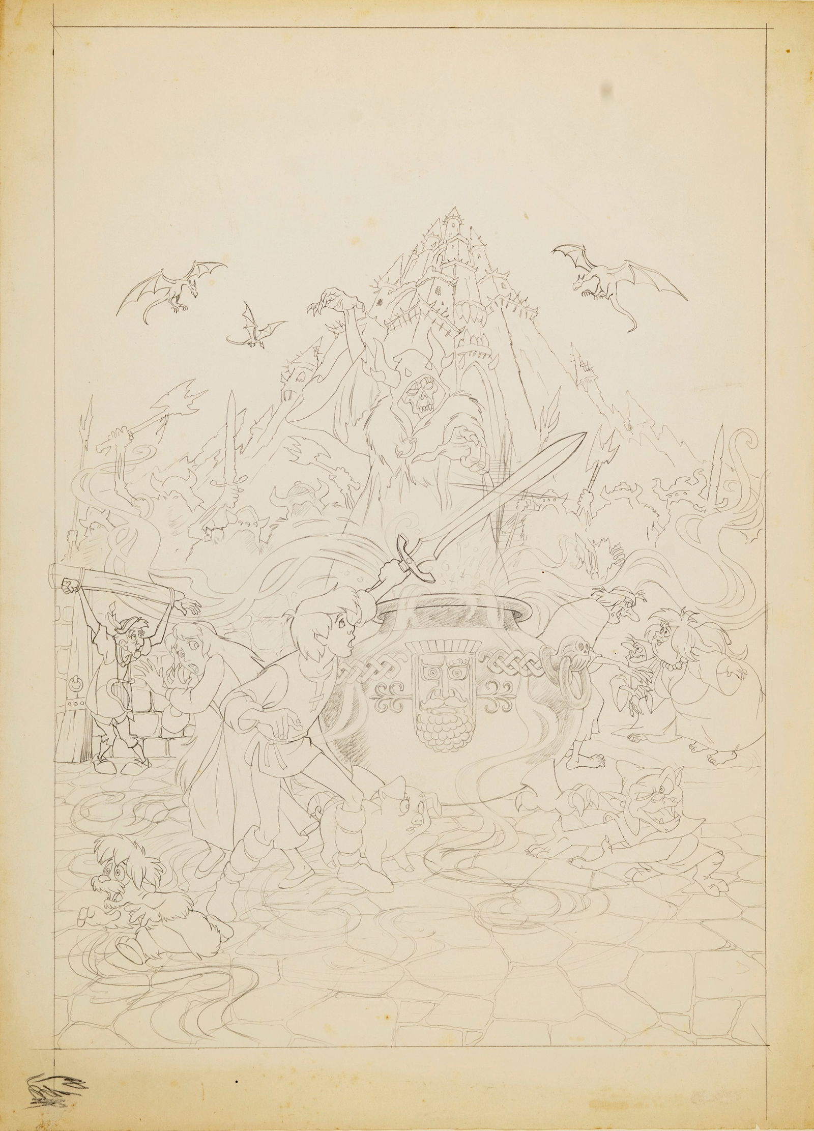 Napoli Bruno - "Taron e la pentola magica (The Black Cauldron)", 1985 (1 of 2)