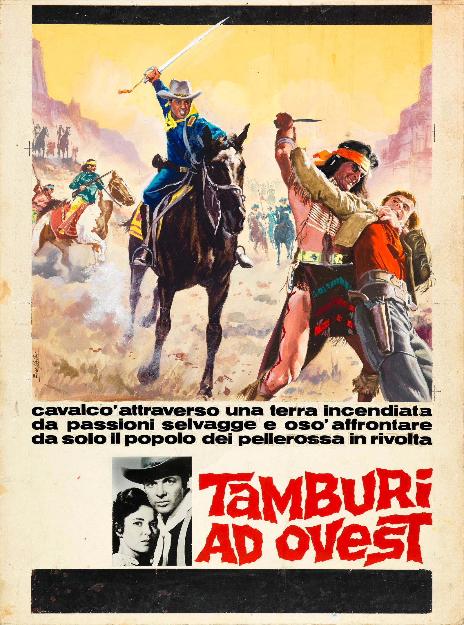 Nistri Enzo - "Tamburi ad ovest (Apache Rifles)", 1964 (1 of 2)