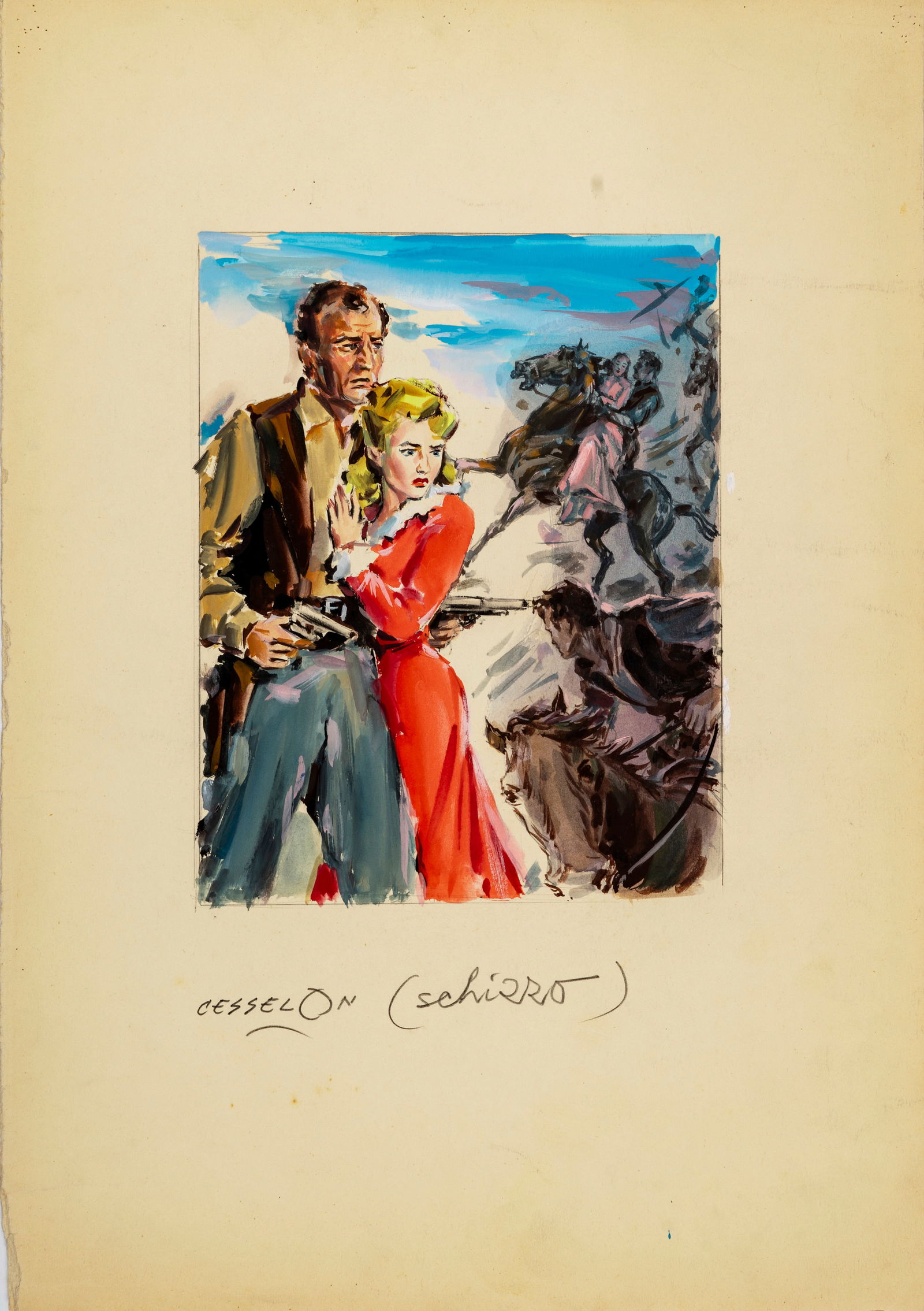 Cesselon Angelo - "Il cavaliere audace (Dakota)", 1945 (1 of 2)