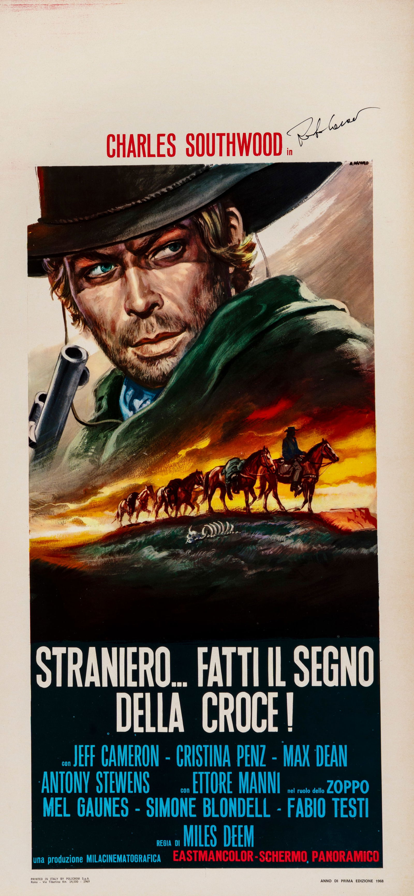 Casaro Renato - "Straniero...fatti il segno della croce!", 1968 (1 of 1)