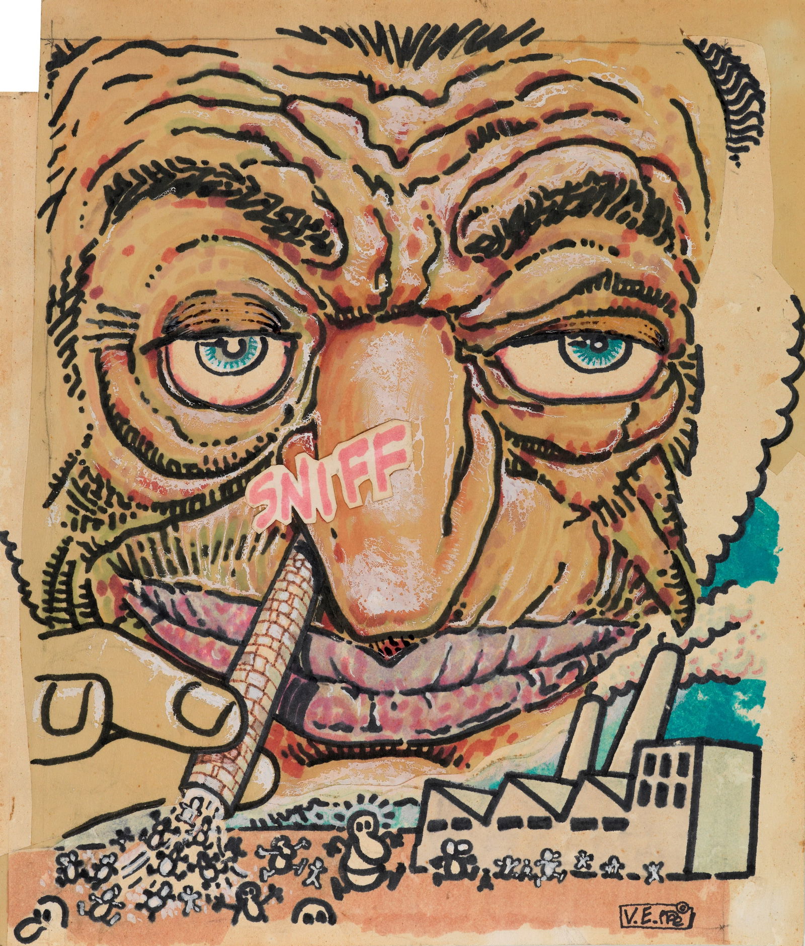 Andrea Pazienza / Vincino / Enzo Sferra - "Il Male - Speciale FIAT", 1979 (1 of 2)