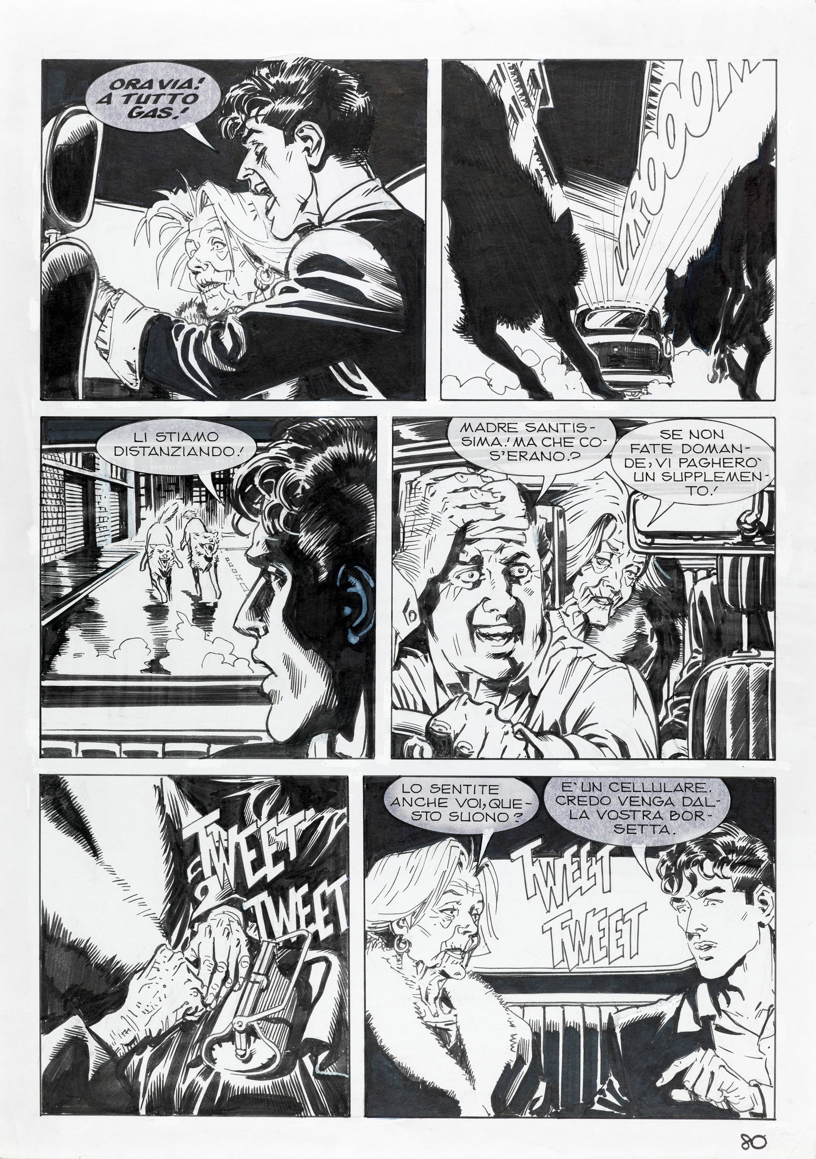 Bigliardo Daniele - "Dylan Dog - La via degli enigmi", 2010: Bigliardo Daniele - "Dylan Dog - La via degli enigmi", 2010 ITA matita e china su cartoncino30 x 42 cm Tavola originale realizzata da Bigliardo per "La via degli enigmi", edita su Dyl